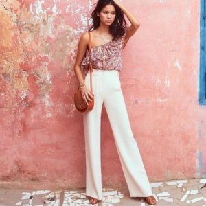 Sezane High-Waisted Trousers